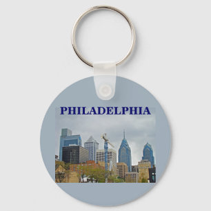 Philadelphia Skyline from the River Walk Key Ring