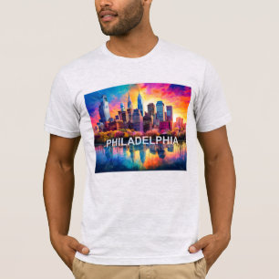 Philadelphia Skyline Graffiti Art  T-Shirt