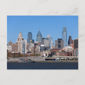 Philadelphia Skyline, Medium View Postcard