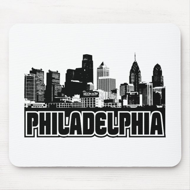 Philadelphia Skyline Mouse Mat (Front)
