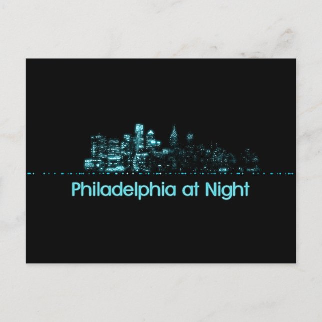 Philadelphia Skyline Postcard (Front)