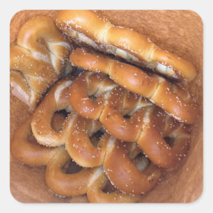 Philadelphia Soft Pretzels Photo Square Sticker