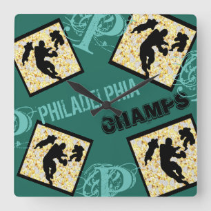 PHILADELPHIA SQUARE WALL CLOCK