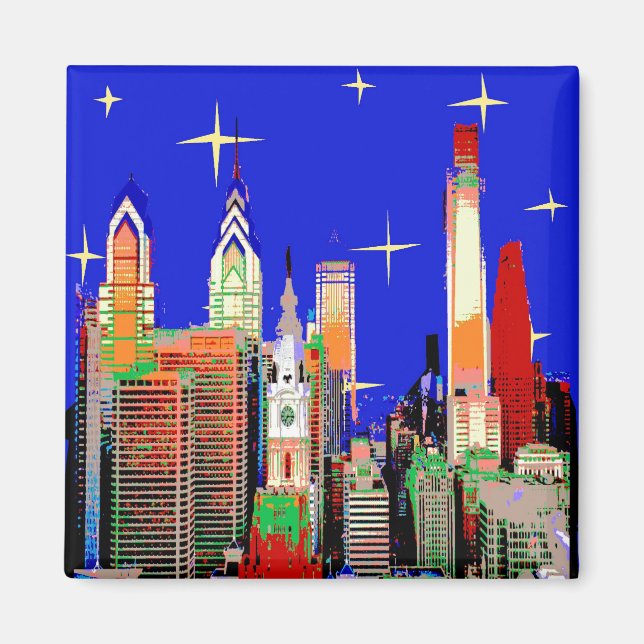 Philadelphia Starry Night Magnet (Front)