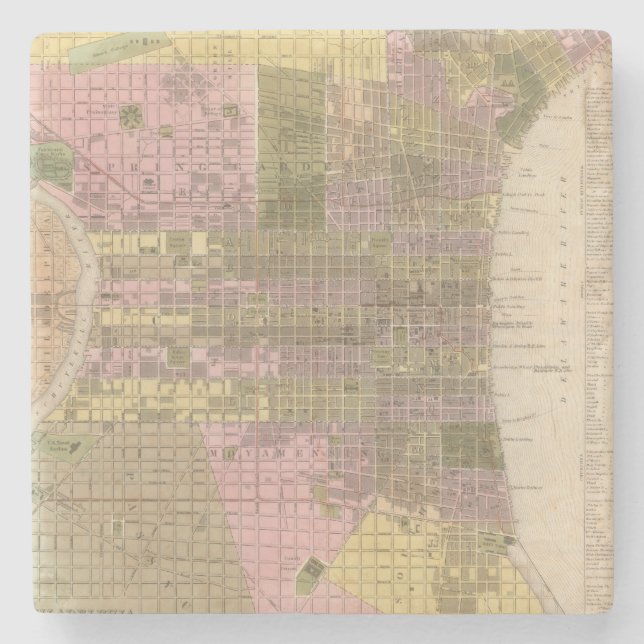 Philadelphia Stone Coaster (Front)