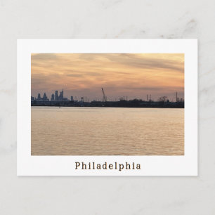 Philadelphia Sunset Photo Postcard
