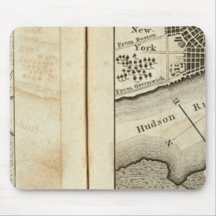 Philadelphia to New York Road Map Mouse Mat