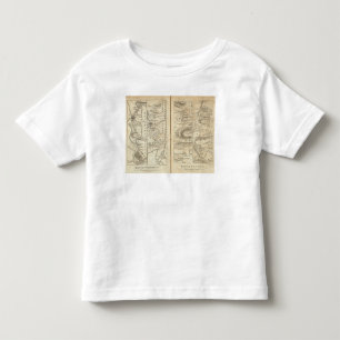 Philadelphia to Washington Road Map 2 Toddler T-Shirt
