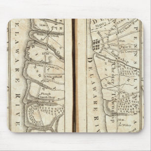 Philadelphia to Washington Road Map 4 Mouse Mat