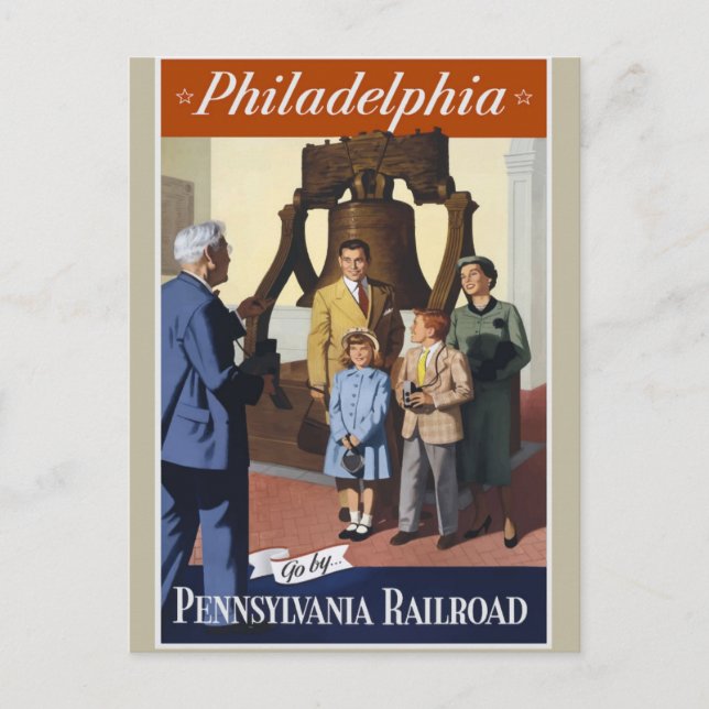 Philadelphia Travel Postcard (Front)