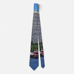 Philadelphia - Tugboat by Philadelphia Skyline II Tie