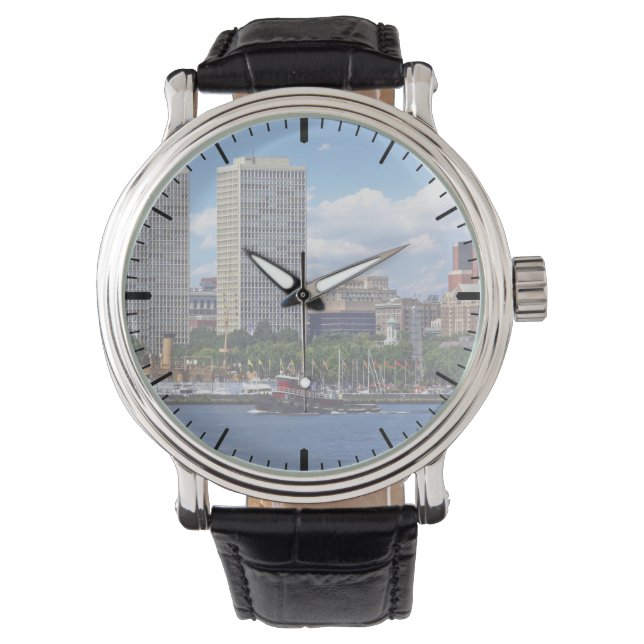 Philadelphia - Tugboat by Philadelphia Skyline II Watch (Front)