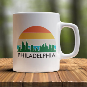 Philadelphia Vintage City Sunset Coffee Mug