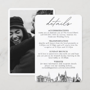 Philadelphia Wedding Details Enclosure Card