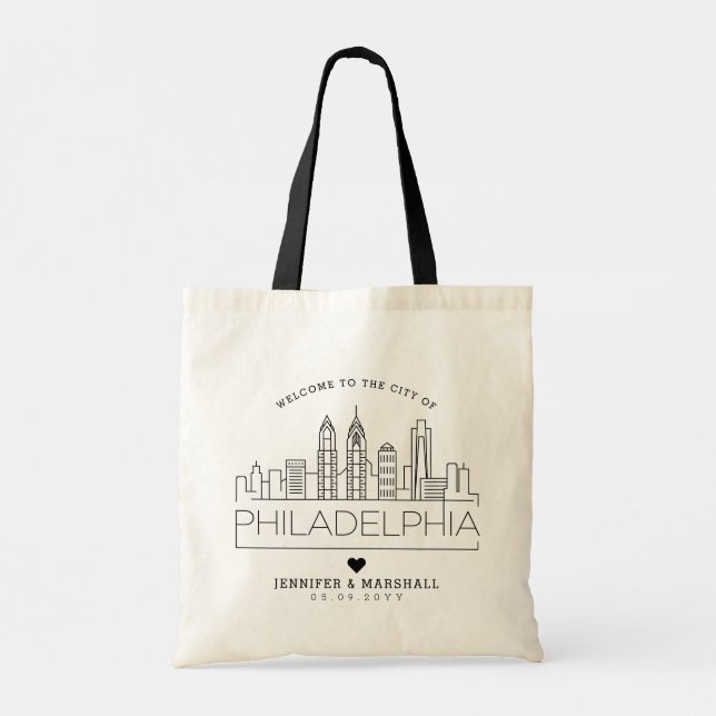 Philadelphia Wedding Tote Bag (Back)