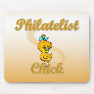 Philatelist Chick Mouse Mat