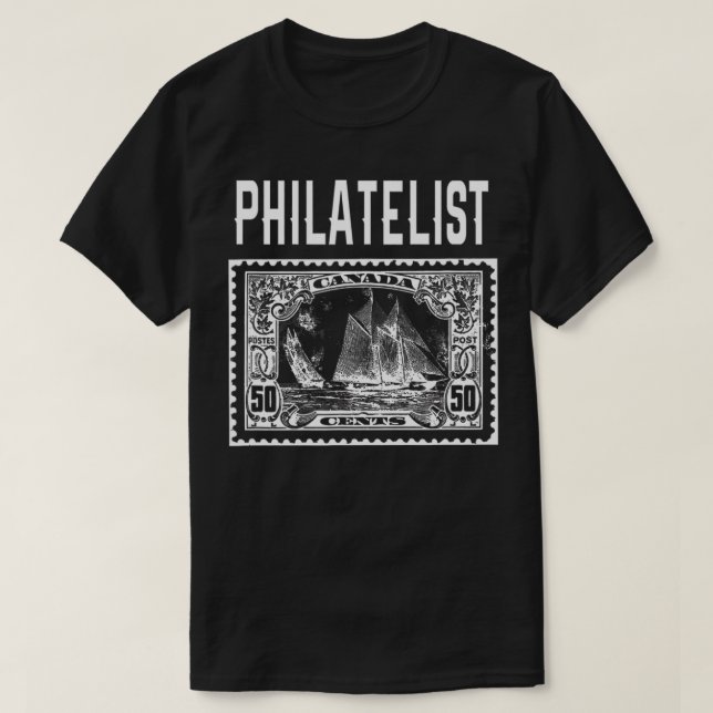 Philatelist  Stamp Collector Loves Collecting Stam T-Shirt (Design Front)