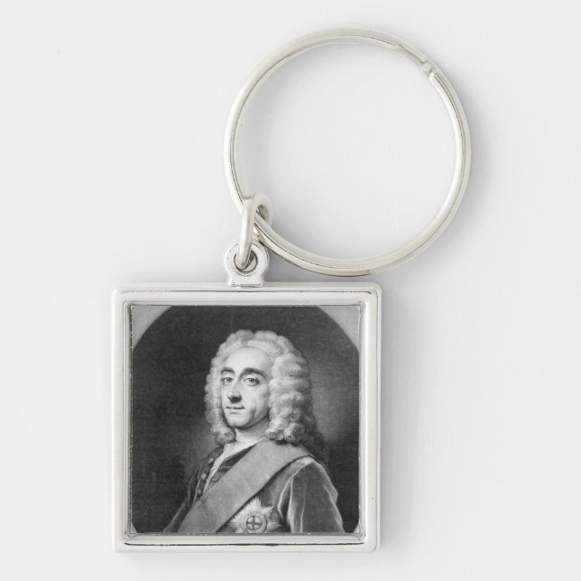 Philip Dormer Stanhope, engraved by John Simon Key Ring (Front)