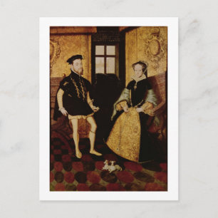 Philip II and Mary I, 1558 Postcard