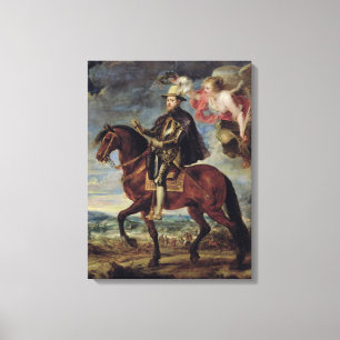 Philip II  Crowned by Victory, 1628 Canvas Print
