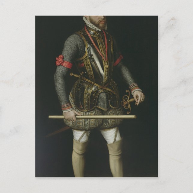 Philip II  of Spain Postcard (Front)