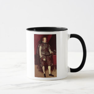 Philip IV  of Spain in Brown and Silver Mug
