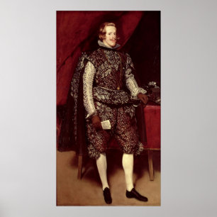 Philip IV  of Spain in Brown and Silver Poster