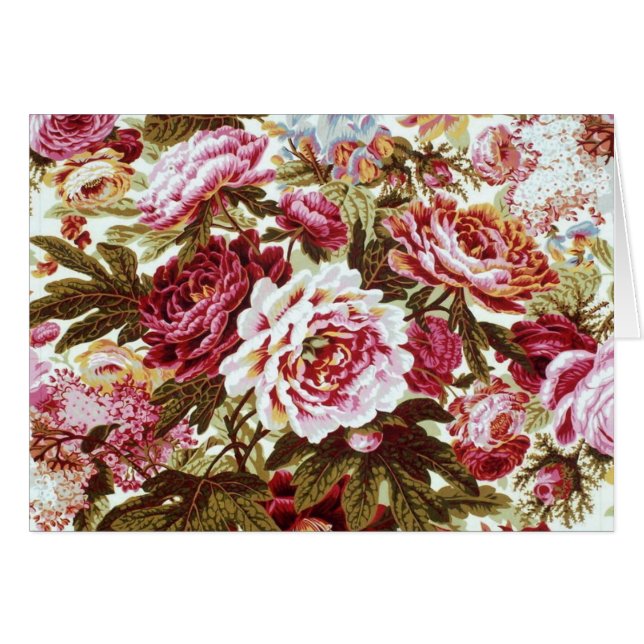 Philip Jacobs Fabric Floral Burst Card (Front Horizontal)