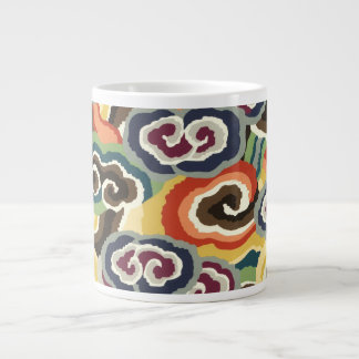 Philip Jacobs Fabric, Tibetan Cloud Scroll Mug. Large Coffee Mug