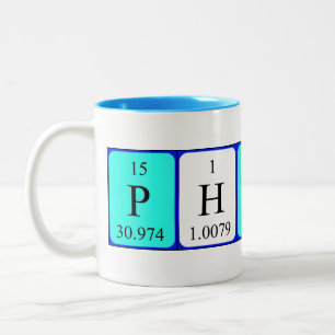 Philip periodic table name mug