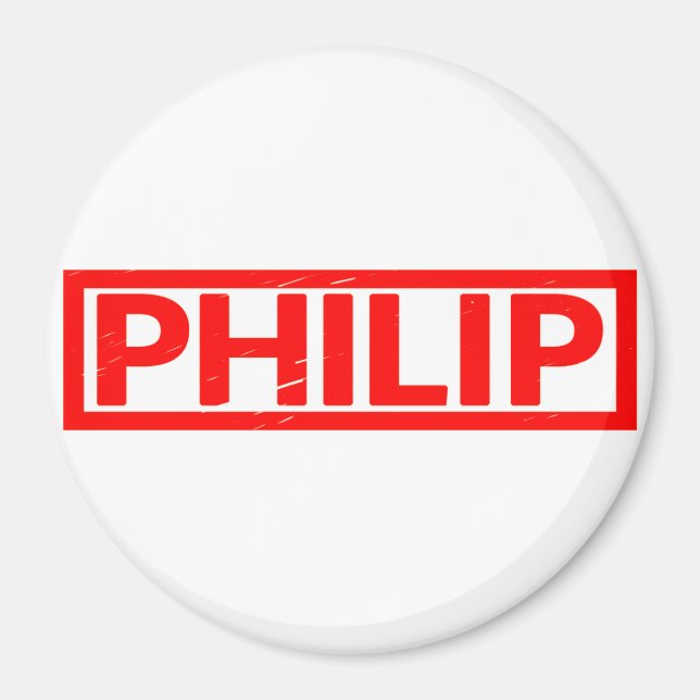 Philip Stamp Magnet (Front)