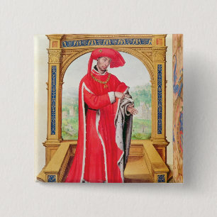 Philip the Good  Duke of Burgundy 15 Cm Square Badge