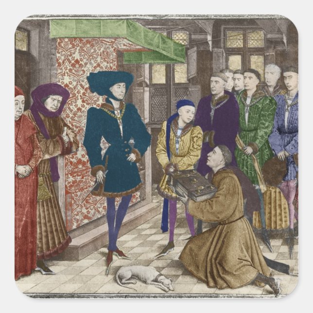Philip the Good, Duke of Burgundy Square Sticker (Front)