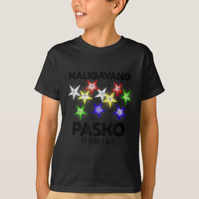 Philipnes Linas Filino Christmas Parol Xmas Pasko  T-Shirt (Front)