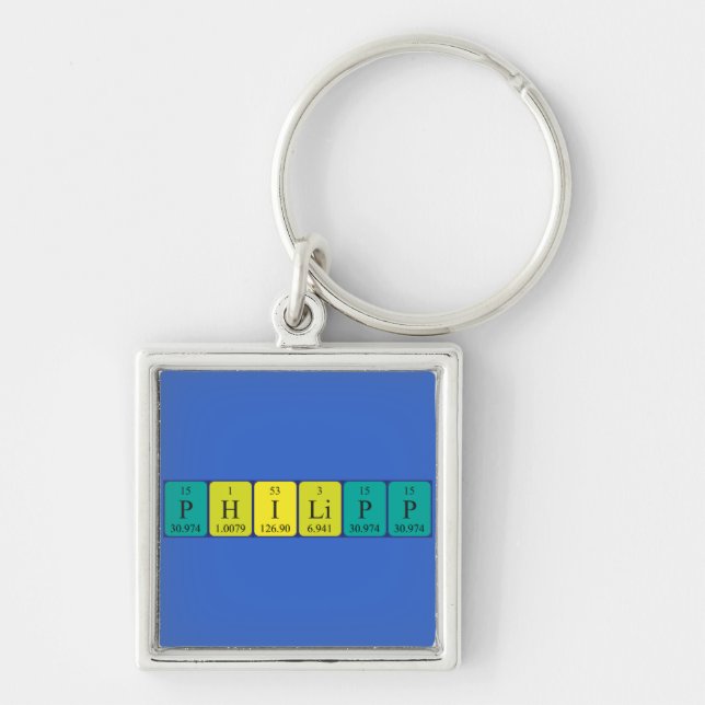 Philipp periodic table name keyring (Front)