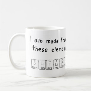 Philipp periodic table name mug