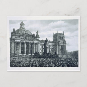 Philipp Scheidemann (1865-1939) gives an address f Postcard