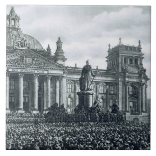 Philipp Scheidemann (1865-1939) gives an address f Tile