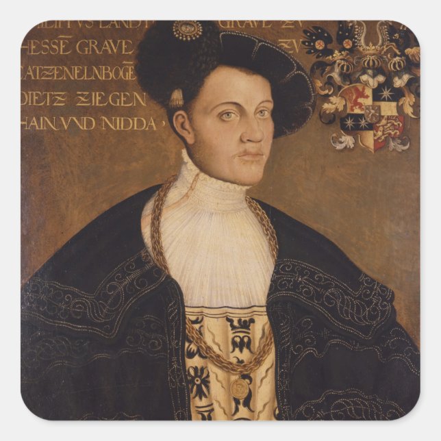 Philipp von Hessen Square Sticker (Front)