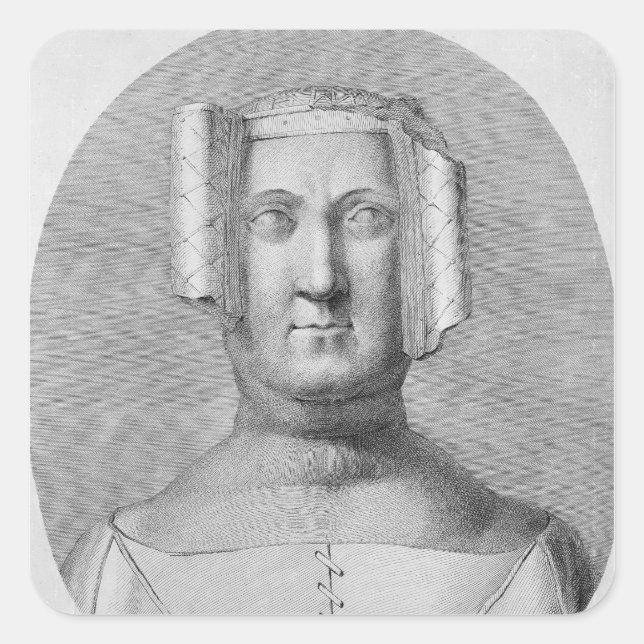 Philippa of Hainault Square Sticker (Front)