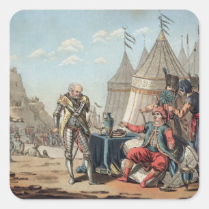 Philippe Villiers de L'Isle-Adam (1464-1534) refus Square Sticker