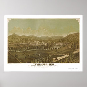 Philippi, WV Panoramic Map - 1861 Poster