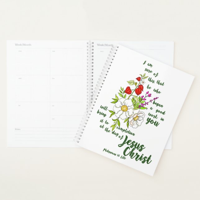 Philippians 1:6 planner (Display)