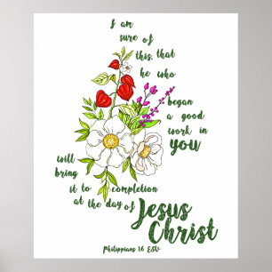 Philippians 1:6 poster