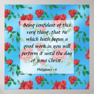 Philippians 1:6 Poster