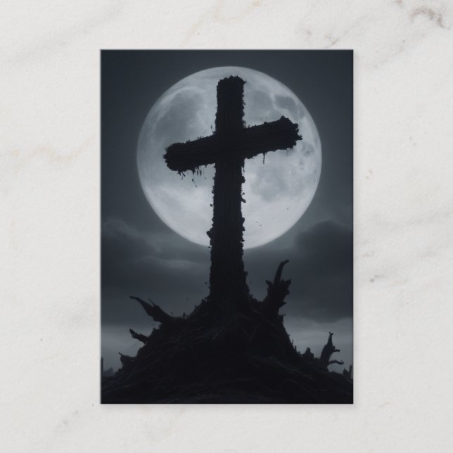 Philippians 2:8–11 KJV Cards - Deathly Cross (Front)