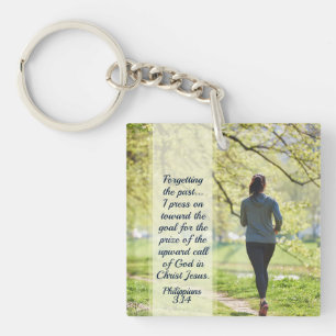 Philippians 3:13-14 Forgetting the Past Key Ring