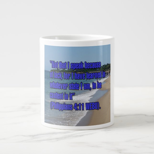 Philippians 4:11 WEBU Mug (Front)