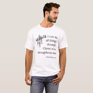 Philippians 4:13 Bible Scripture KJV Quote Unisex T-Shirt