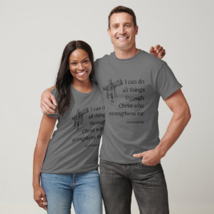 Philippians 4:13 Bible Scripture KJV Quote Unisex T-Shirt